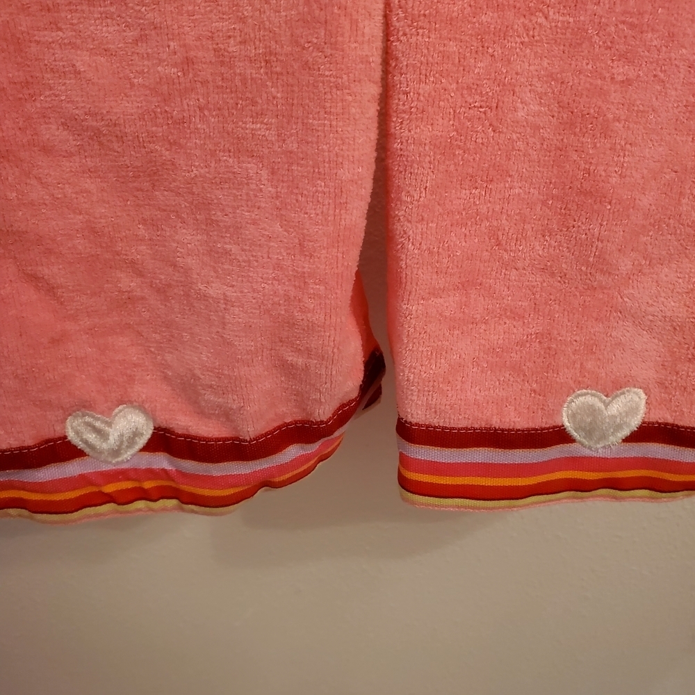 Pink Heart-Embroidered Kids Towel Set - Picture 2 of 6